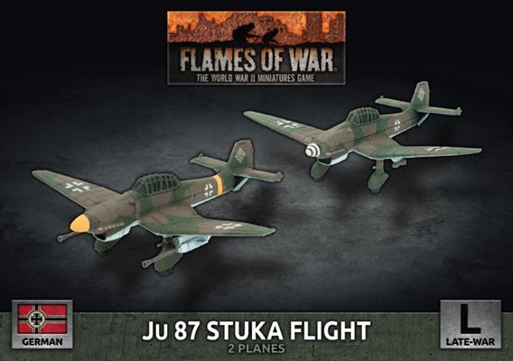 FOW German Ju 87 Stuka Flight (x2 Plastic)
