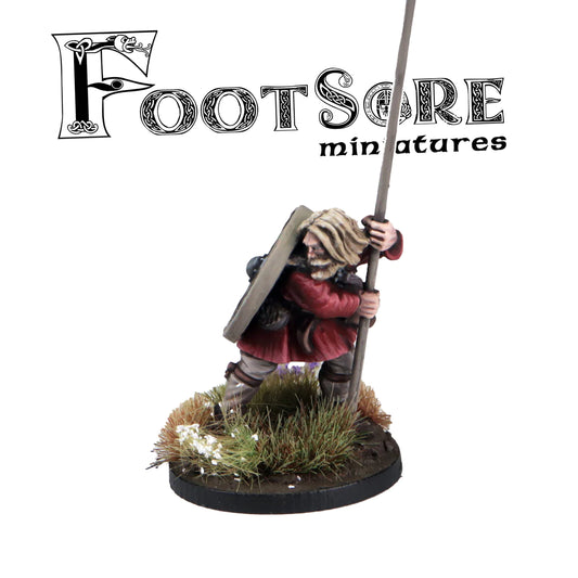 Barons War Footsore Late Saxon Fyrd Banner Bearer