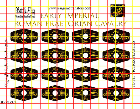 Battle Flag Victrix Early Imperial Roman Praetorian Cavalry 2 Decals 28mm Wargame