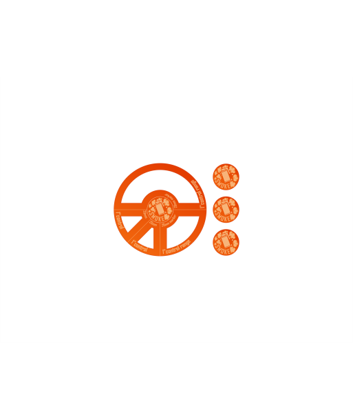 Smoke Markers 20MM & 1" Control Zone Fluorescent