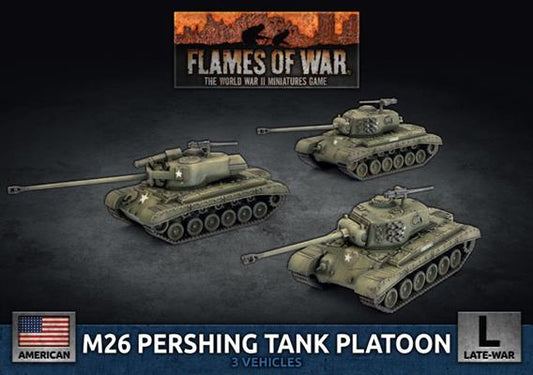 FOW American M26 Pershing Tank Platoon (x3 Plastic)