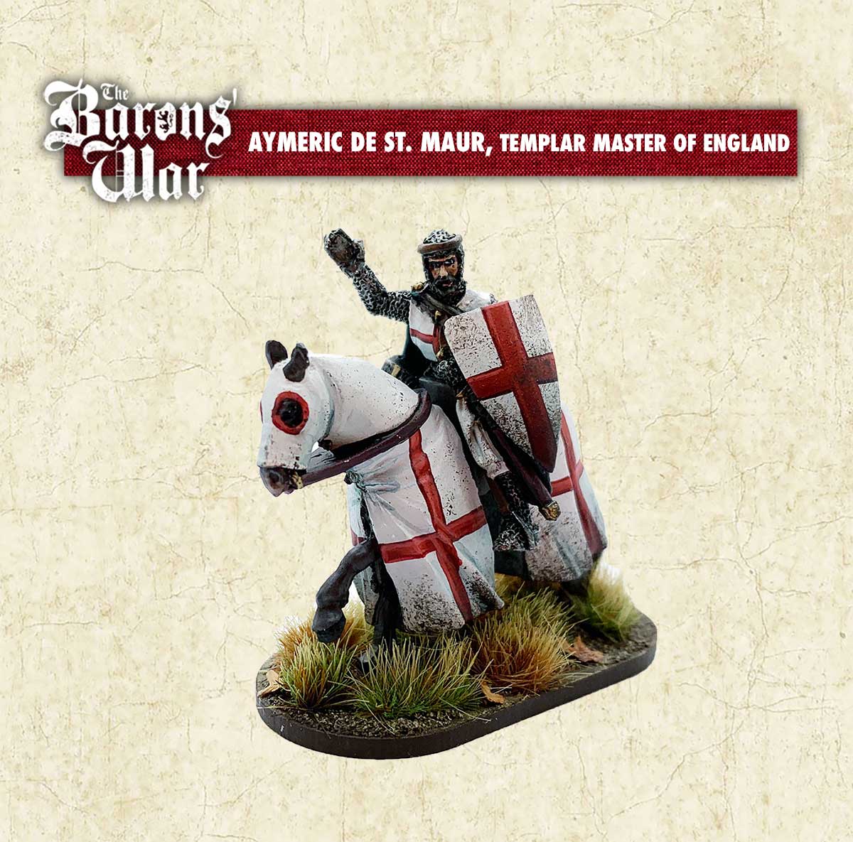 Aymeric de Saint Maur, Templar Master of England Footsore medieval historical miniatures