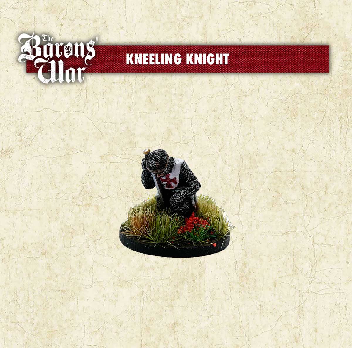 Kneeling Knight Footsore medieval historical miniatures