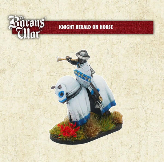 Baron's War Knight Herald on Horse 28mm historical miniatures