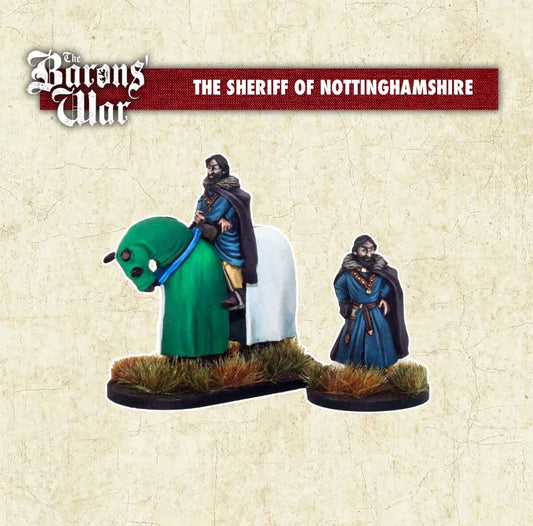Baron's War Philippe Marc, The Sheriff of Nottinghamshire 28mm historical miniatures