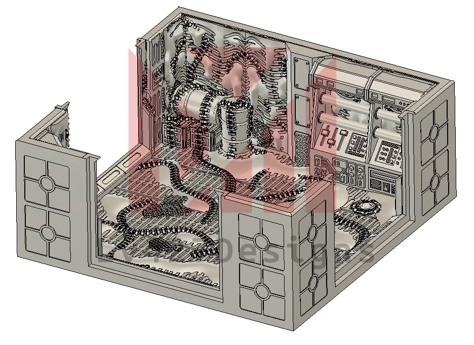 Alien Corridor 3-Way Turn by LV-427 Designs