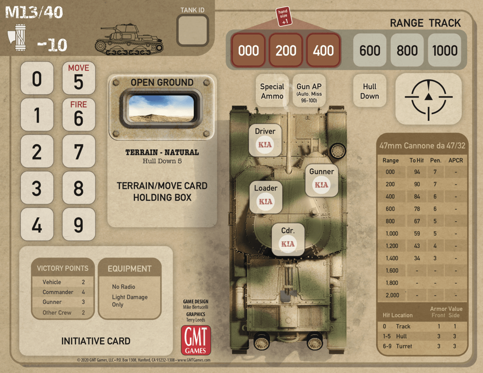 Tank Duel Expansion #1: North Africa Board Game