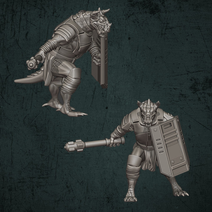 QM3D Imperial Trench Devils Phoraxian Devils with Power Mauls x 3 3d Print Ogryns