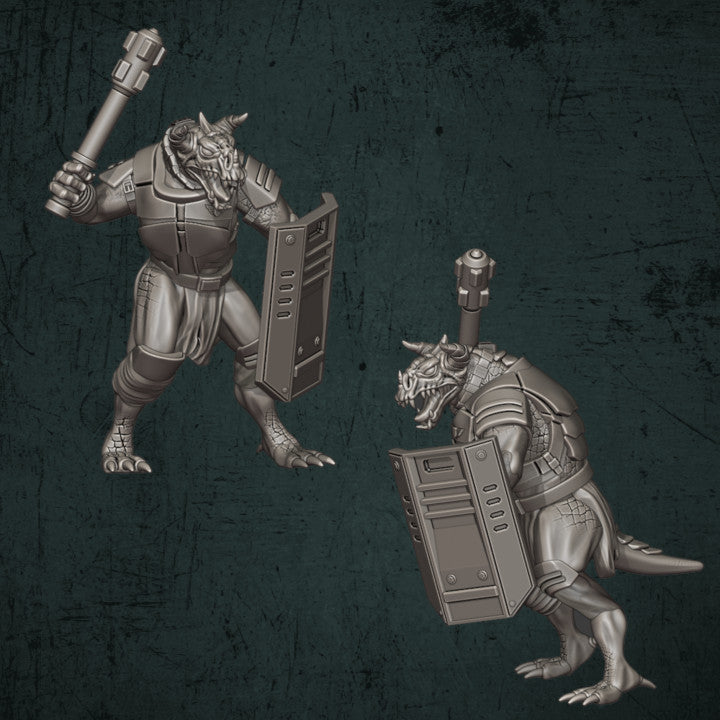 QM3D Imperial Trench Devils Phoraxian Devils with Power Mauls x 3 3d Print Ogryns