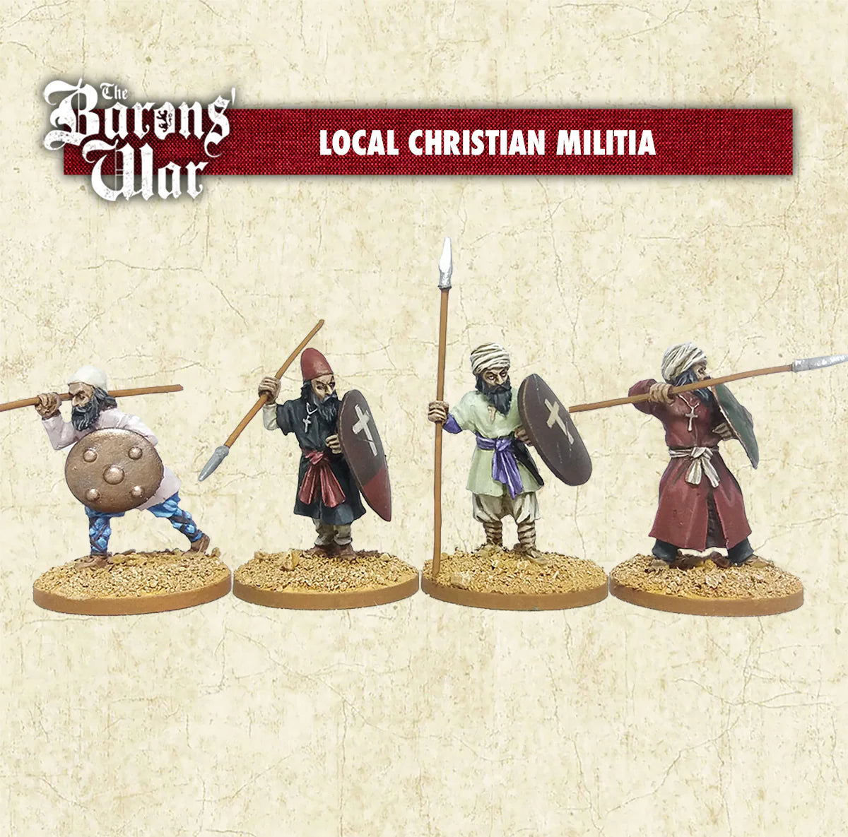 Local Christian militia on foot: Barons War Outremer