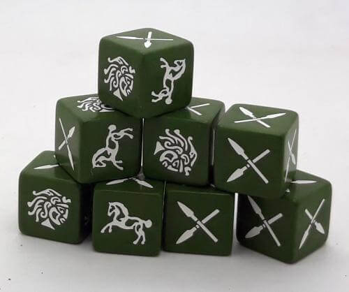 Dice: Hannibal Barbarian (Gauls, Iberians, Numidians) Saga RPG D&D Board Game Dice