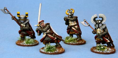 Ordensstaat Heathguards on Foot - HEAVY WEAPONS (4) Saga miniatures