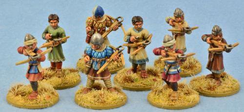 Crusaders/Milites Christi Sergeants (Warriors) with Crossbows Saga Gripping Beast