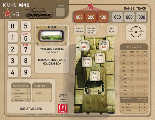 Tank Duel: Tank Pack #1 Boardgame & Rule Book