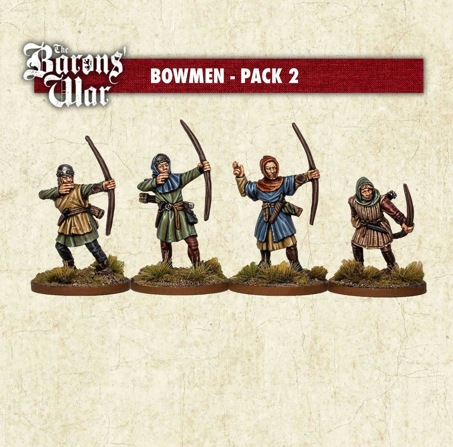 Bowmen 2 Footsore medieval historical miniatures