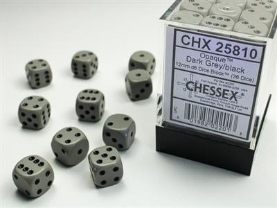 12MM D6 DICE 36 DICE (Click to see options) RPG D&D Board Game Dice