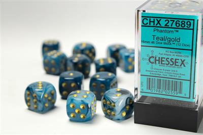 16MM D6 12 Dice (Click to see options) RPG D&D Board Game Dice