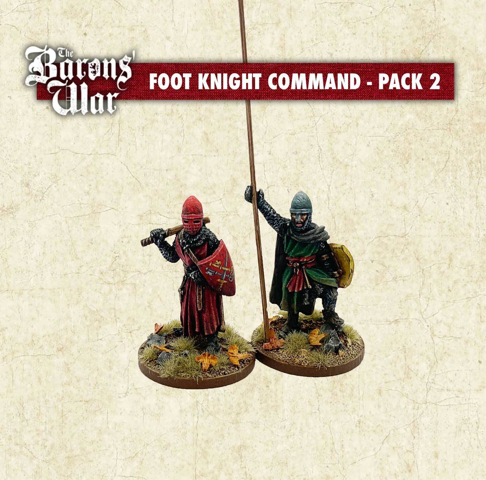 Foot Knight Command 2 Footsore medieval historical miniatures