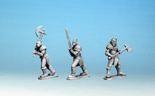 Half Orc Marauders with 2 Handed Weapons Crusader miniatures