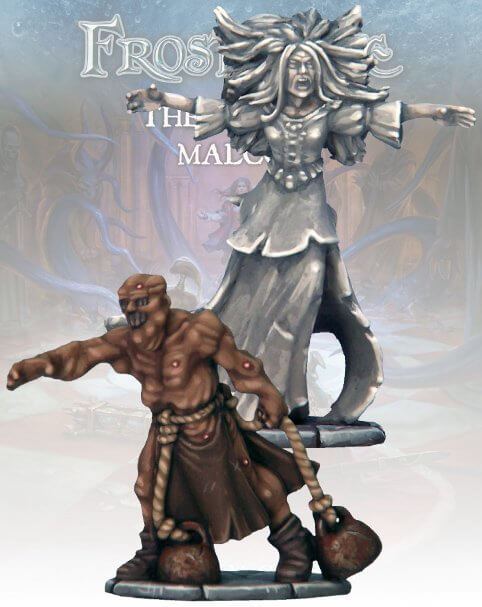 Banshee & Bog Man Frostgrave 28mm Fantasy miniatures Great for Dungeons & Dragons
