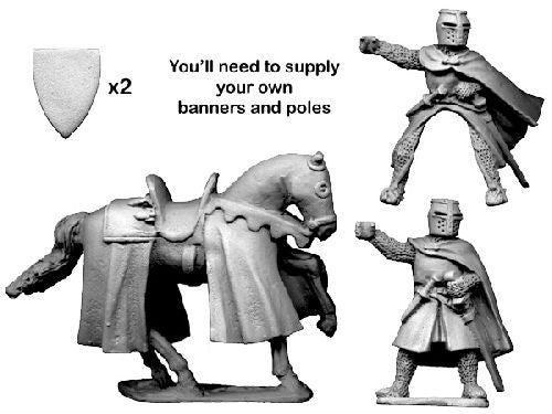 Knight bearing banner: Crusader Miniatures