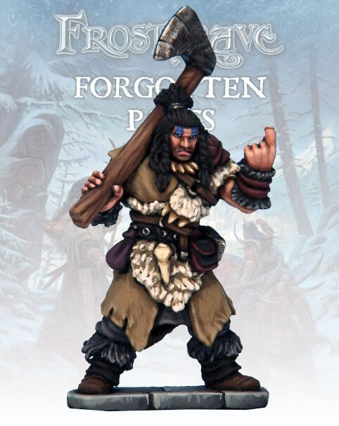 Barbarian Chief Frostgrave 28mm Fantasy miniatures Great for Dungeons & Dragons