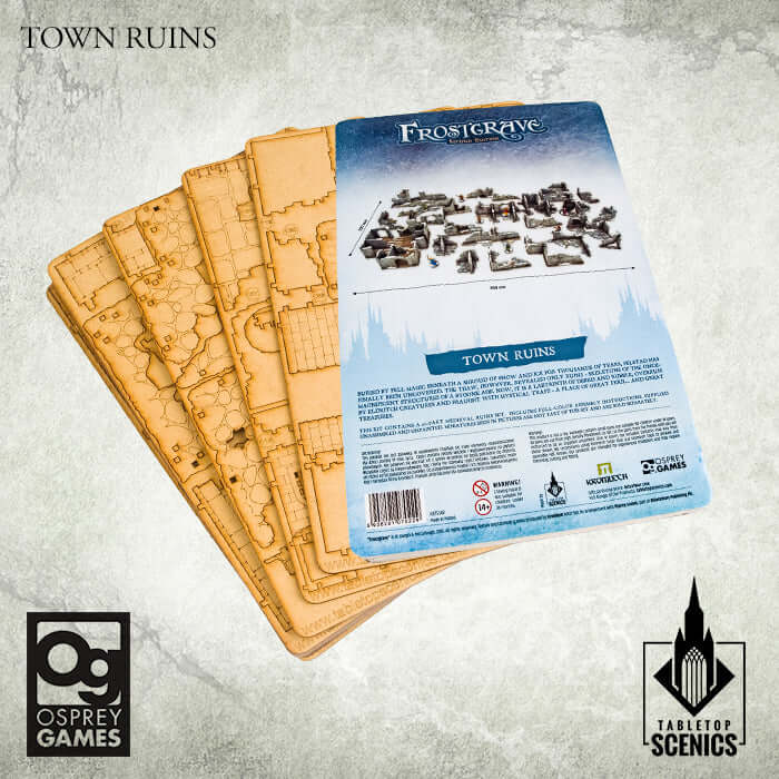 Town Ruins Frostgrave 28mm Fantasy miniatures Great for Dungeons & Dragons