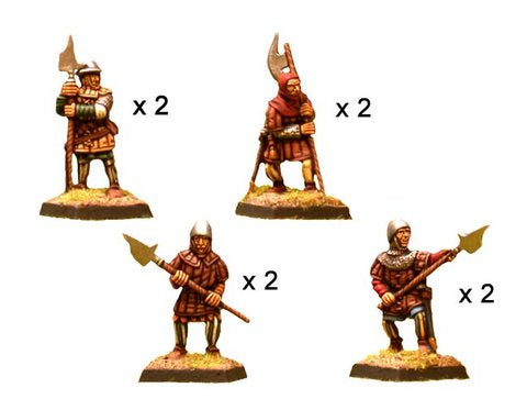 Halberdiers: 100 year war, Crusader Miniatures