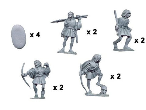 Irish Skirmishers: 100 Year War Crusader Minitures