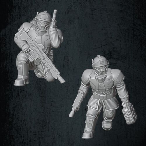 QM 3D Solarian Dragoons Junior Officer Pack 40k Astra Militarum Stargrave Xenos Rampant 28mm