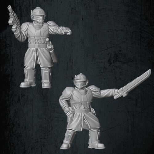 QM 3D Solarian Dragoons Junior Officer Pack 40k Astra Militarum Stargrave Xenos Rampant 28mm