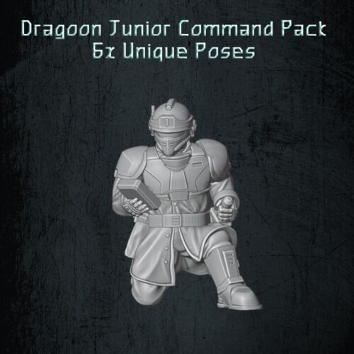 QM 3D Solarian Dragoons Junior Officer Pack 40k Astra Militarum Stargrave Xenos Rampant 28mm