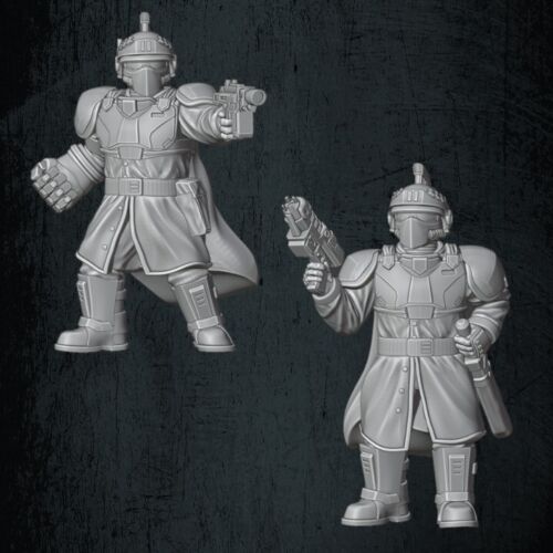 QM 3D Solarian Dragoons Senior Command Pack 40k Astra Militarum Stargrave Xenos Rampant 28mm