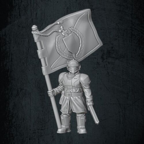 QM 3D Solarian Dragoons Senior Command Pack 40k Astra Militarum Stargrave Xenos Rampant 28mm