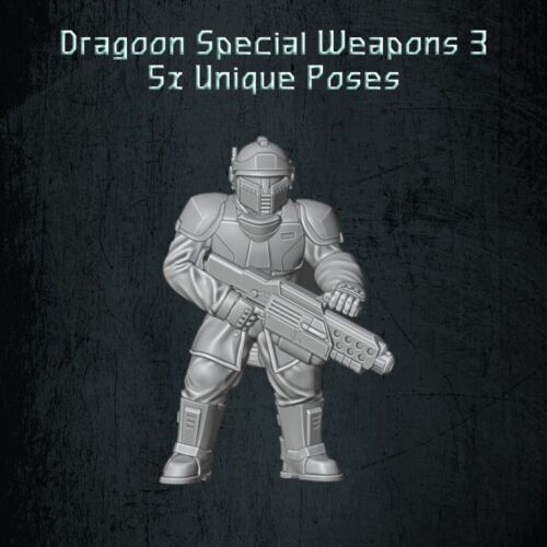 QM 3D Solarian Special Weapons 3 Pack 40k Astra Militarum Stargrave Xenos Rampant 28mm Resin