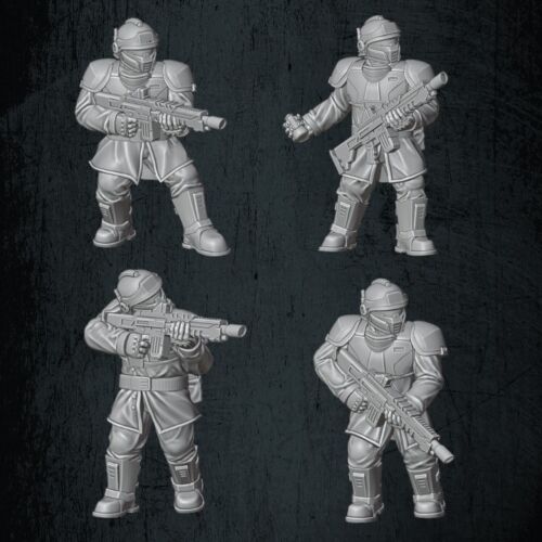 QM 3D Solarian Dragoons Infantry Pack 2 40k Astra Militarum Stargrave Xenos Rampant 28mm Resin