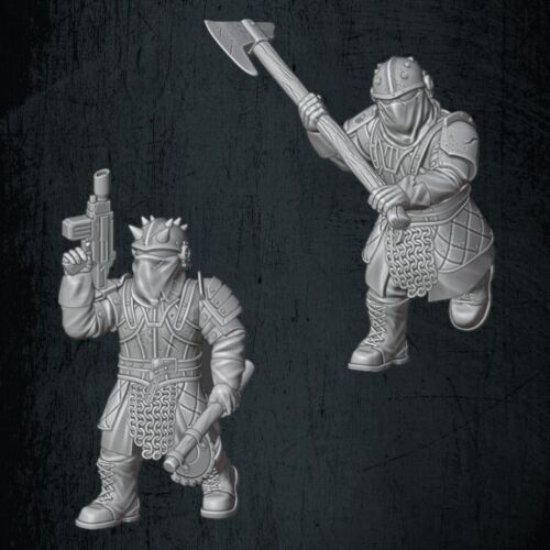 QM 3D Solarian Chaos Cultist Rebels x 10 40k Astra Militarum  Stargrave Xenos Rampant 28mm Resin