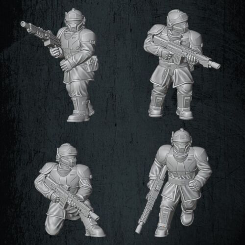 QM 3D Solarian Dragoons Infantry Pack 2 40k Astra Militarum Stargrave Xenos Rampant 28mm Resin