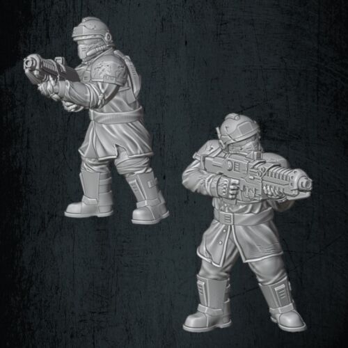 QM 3D Solarian Dragoons Special Weapons 40k Astra Militarum  Stargrave Xenos Rampant 28mm Resin