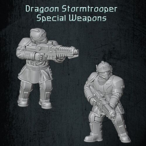 QM 3D Solarian Stormtrooper Special Wpns x 5 40k Astra Militarum Stargrave Xenos Rampant 28mm