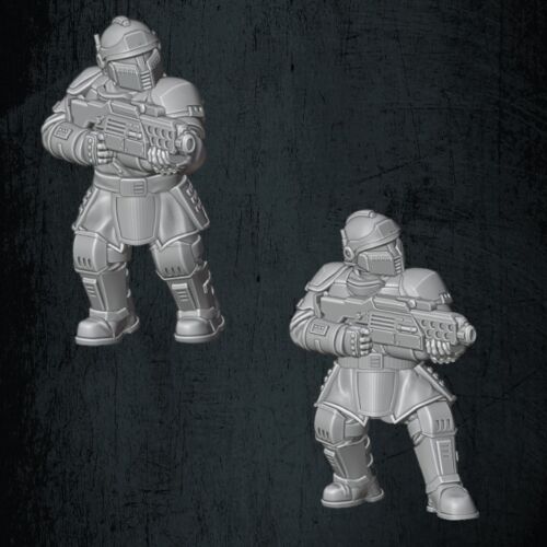 QM 3D Solarian Stormtrooper Special Wpns x 5 40k Astra Militarum Stargrave Xenos Rampant 28mm