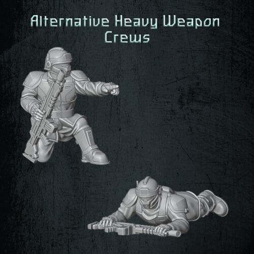 QM 3D Solarian Dragoons Alternate Crew 40k Astra Militarum Stargrave Xenos Rampant 28mm Resin